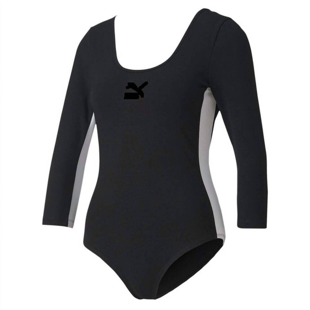 NEW PUMA women's activewear classics bodysuit in puma black